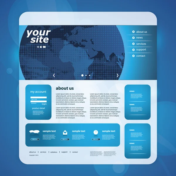 Plantilla web — Archivo Imágenes Vectoriales