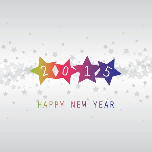 Tarjeta de Año Nuevo - Feliz Año Nuevo 2015 — Vector de stock
