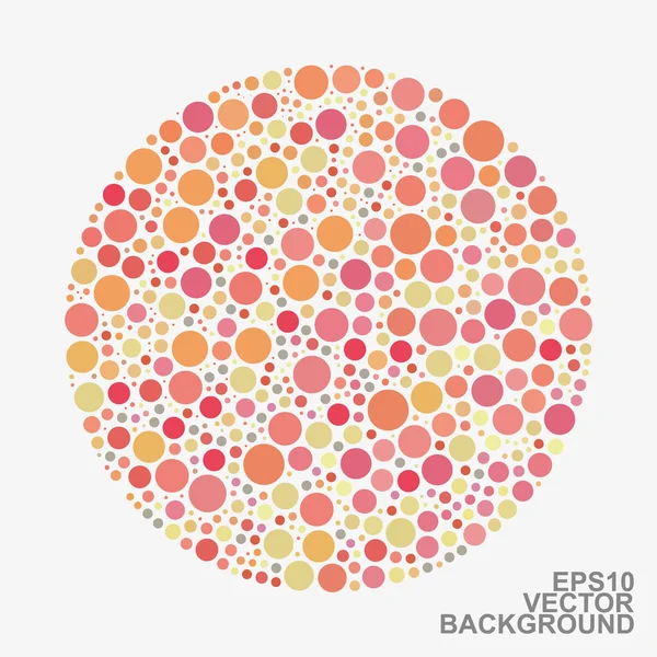 Colorful Circular Dotted Abstract Background — Stock Vector