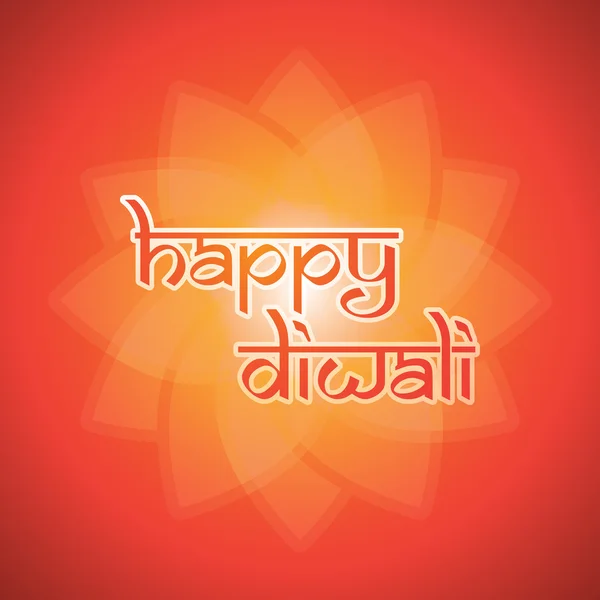 Happy Diwali Card - Ilustração de fundo vetorial — Vetor de Stock