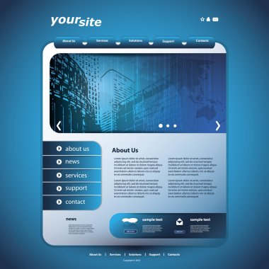 Web sitesi tasarım şablonu