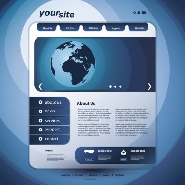 Web sitesi tasarım şablonu