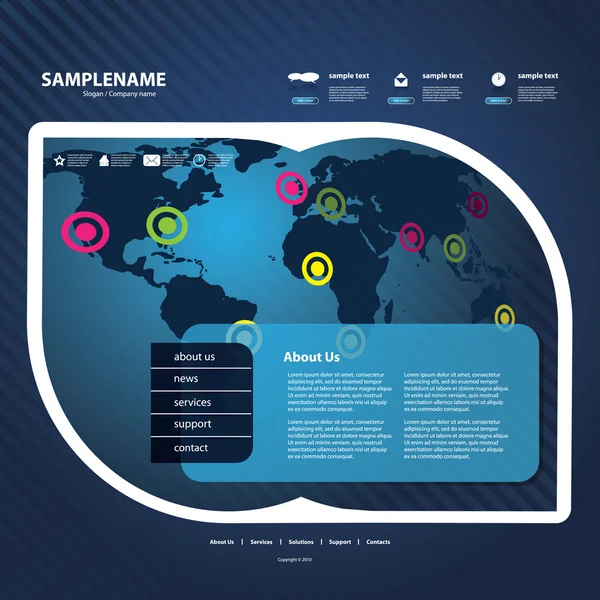 Plantilla web — Archivo Imágenes Vectoriales