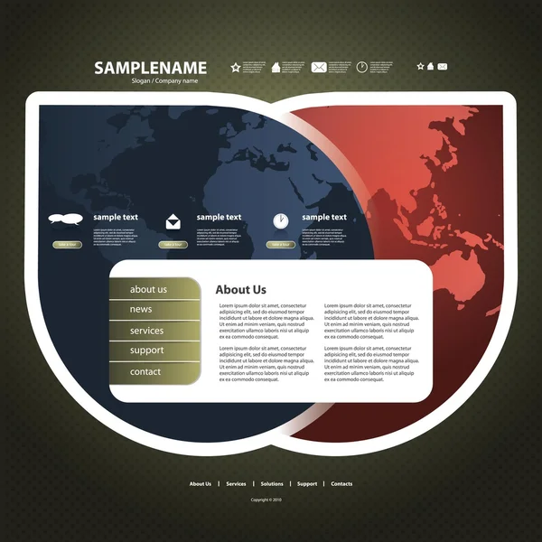 Plantilla web — Archivo Imágenes Vectoriales