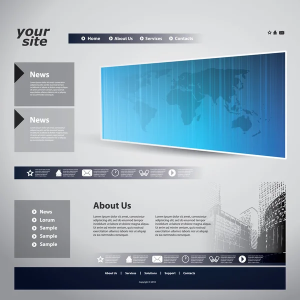 Plantilla web — Vector de stock