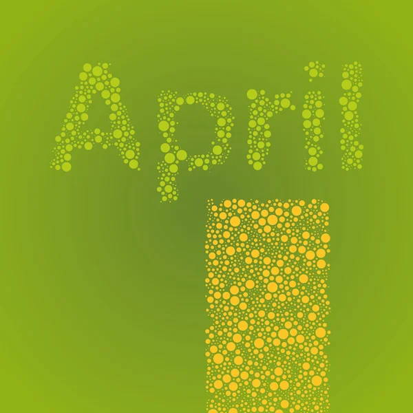 抽象的な点線カレンダー要素のデザイン テンプレート - ヶ月、4 月 — ストックベクタ