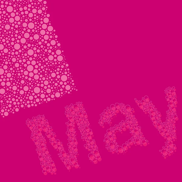 抽象的な点線カレンダー要素のデザイン テンプレート - ヶ月、5 月 — ストックベクタ