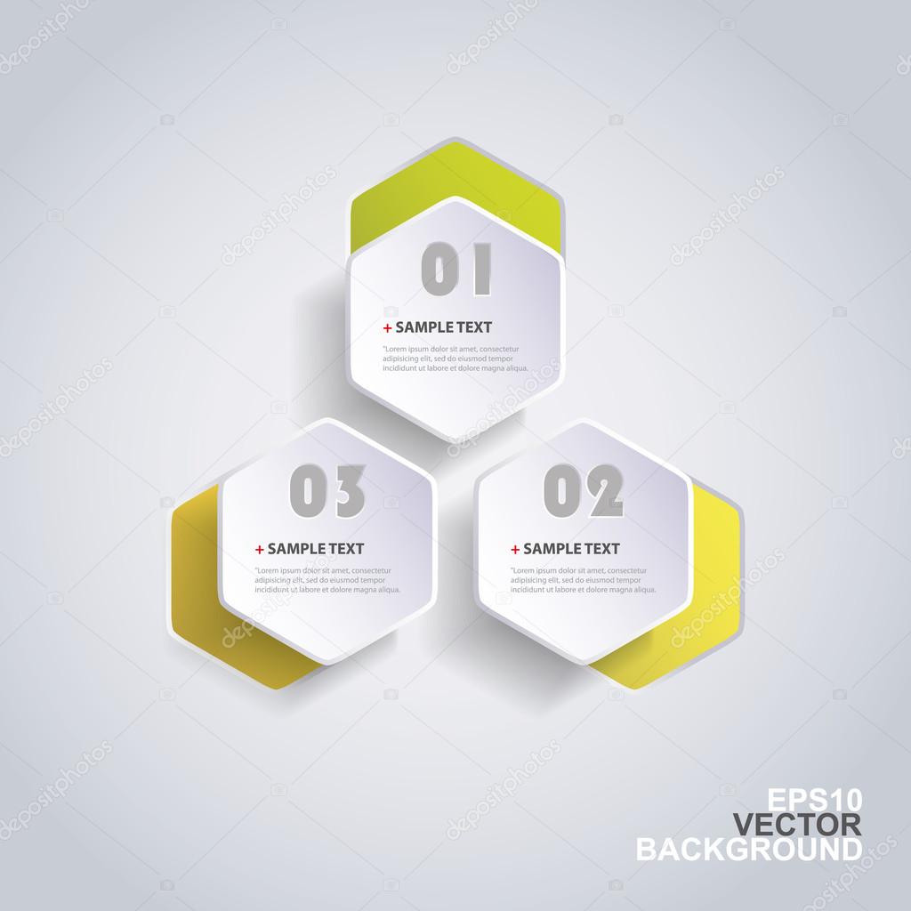 Colorful Paper Cut Infographic Design - Rounded Hexagons