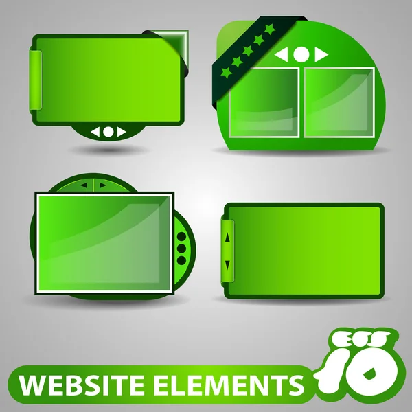 Afbeelding schuifregelaars - Web designelementen — Stockvector