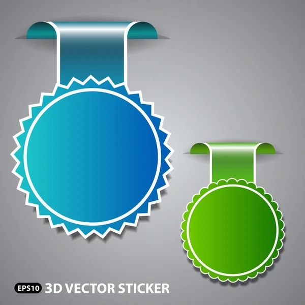 Ilustración de etiquetas de colores — Vector de stock