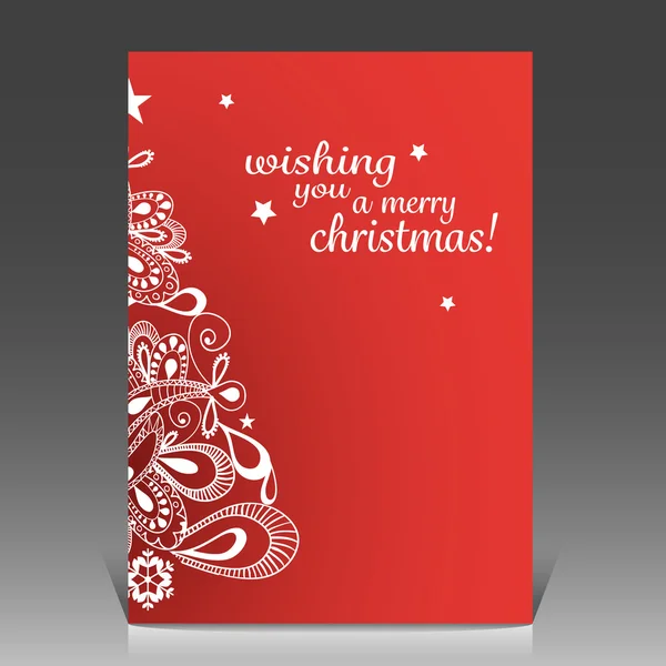 Christmas Greeting Card Design Template — Stock Vector