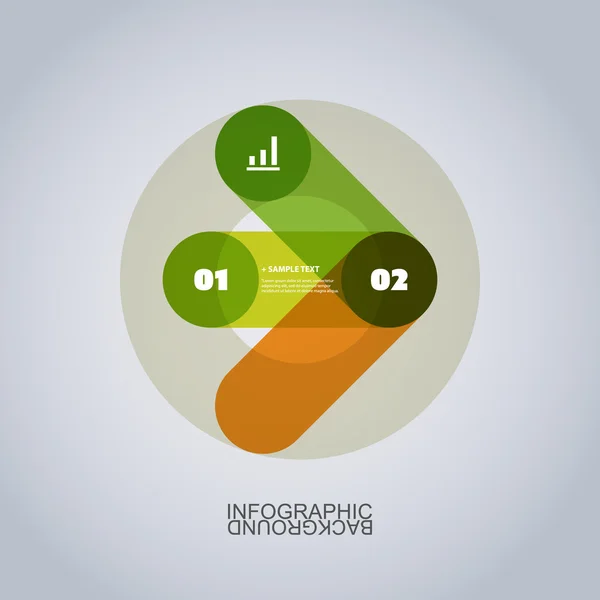 De moderne zakenwereld Infographic sjabloon - abstracte pijlvormen — Stockvector