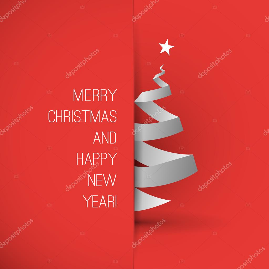 Christmas Greeting Card Design Template Stock Vector Image by With Regard To Christmas Note Card Templates
