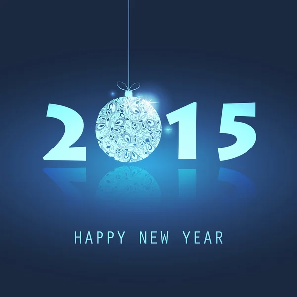 Tarjeta de Año Nuevo - 2015 — Vector de stock