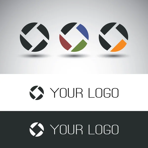 Set de diseño de iconos con diferentes colores — Vector de stock