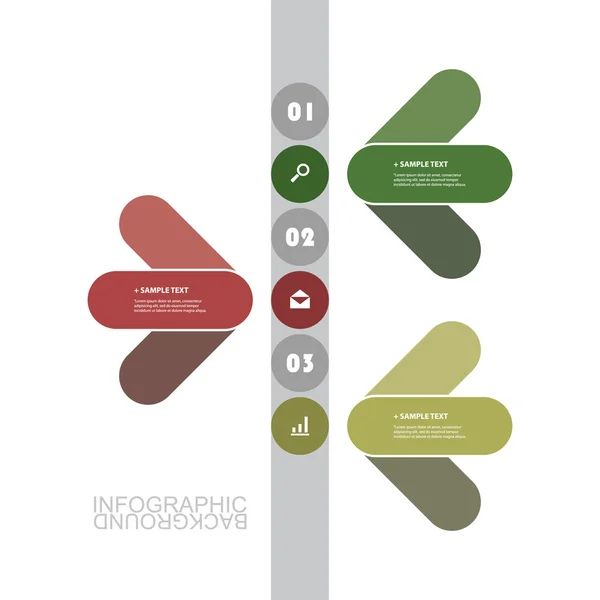 Modèle d'infographie d'affaires moderne - Conception de chronologie minimale — Image vectorielle