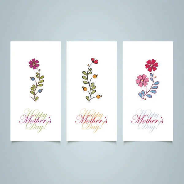 Carte heureuse fête des mères — Image vectorielle