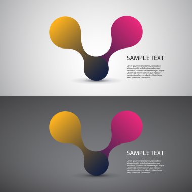 Minimalist simgesini tasarımlar - kurumsal kimlik simgeler koleksiyonu