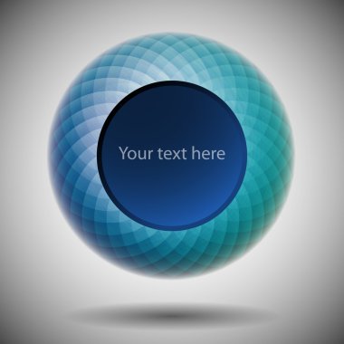 soyut mavi konuşma balonu