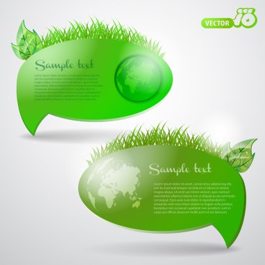 Eco konuşma balonları kümesi