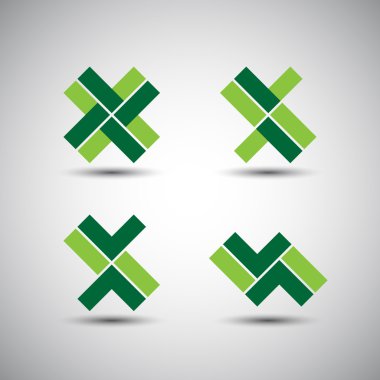 Minimalist simgesini tasarımlar - kurumsal kimlik simgeler koleksiyonu