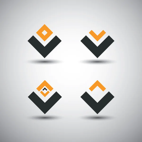Kolekce minimalistické ikon vzorů - korporátní Identity ikony — Stockový vektor