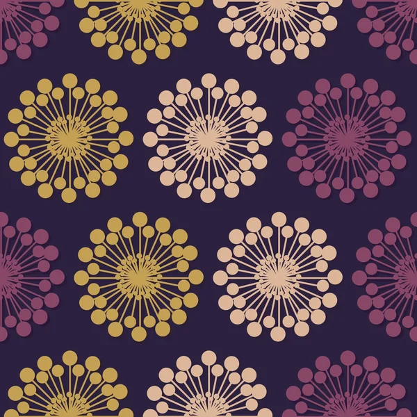Flores - Diseño de fondo abstracto — Archivo Imágenes Vectoriales