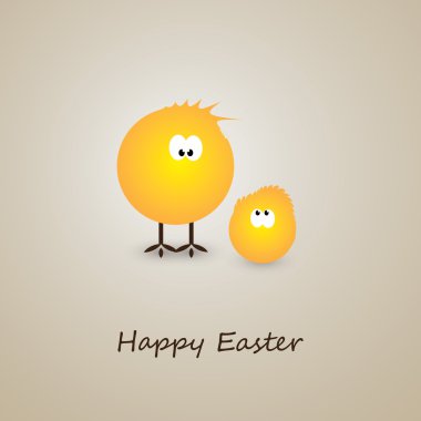 Paskalya kartı ile küçük tavuk çizmek