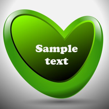 Yeşil yuvarlak konuşma balonu şablonu