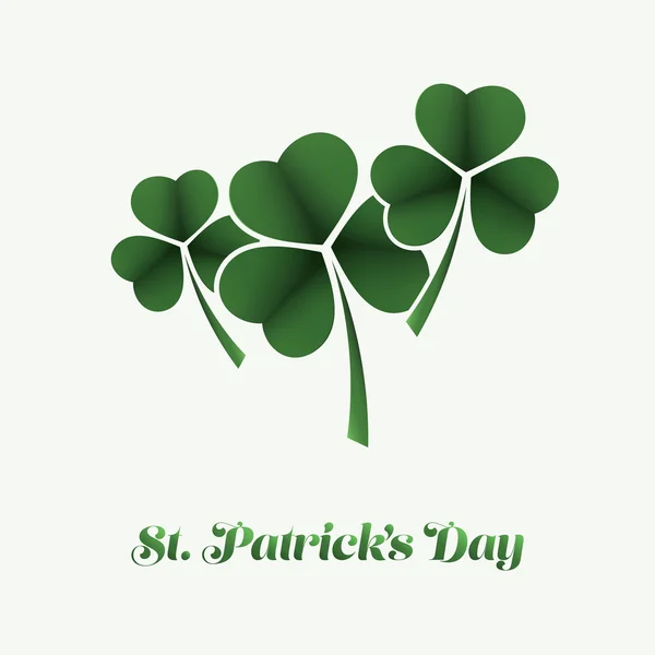 St. Patricks den kartu pozadí šablony Design — Stockový vektor