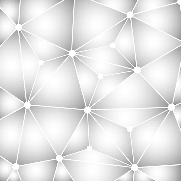 Connessioni - Progettazione di reti molecolari, globali, digitali o aziendali, Internet, informazioni o concetto di infrastruttura digitale - Sfondo astratto della rete — Vettoriale Stock