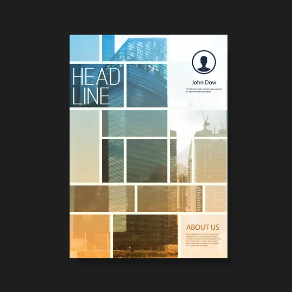 El ilanı veya gökdelenler ile kapak tasarımı