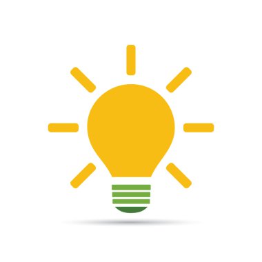 Solar Energy Concept Design - Light Bulb Icon clipart