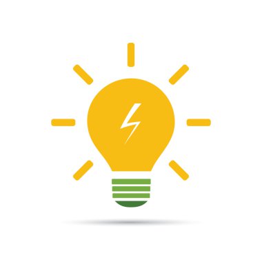 Solar Energy Concept Design - Light Bulb Icon clipart