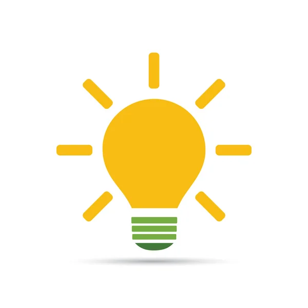 Solar Energy Concept Design - Light Bulb Icon — Stock Vector