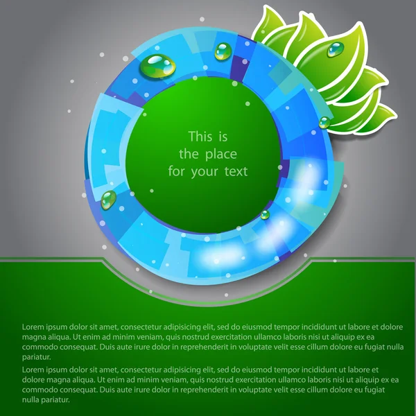 Eco Flyer ou design de couverture — Image vectorielle