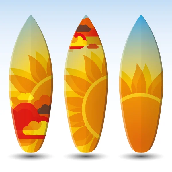 Surfplanken ontwerp — Stockvector