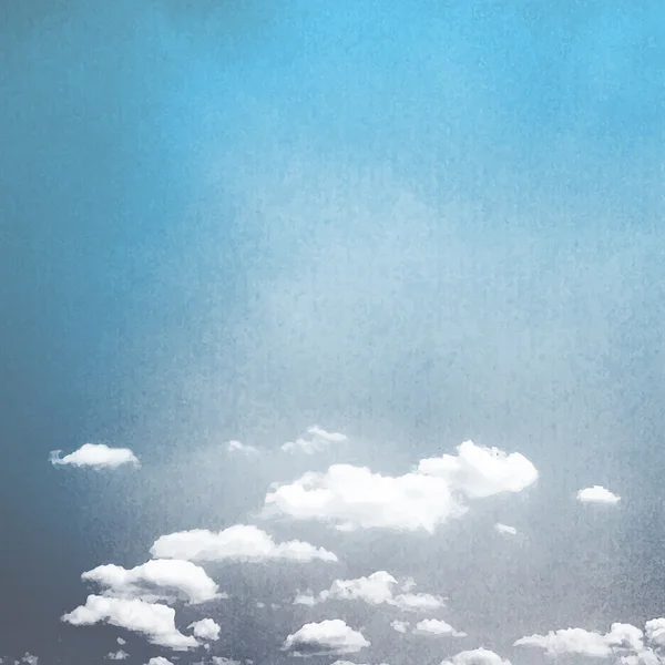 Abstrakter Hintergrund - grunzig strukturiertes Bild mit Wolken — Stockvektor