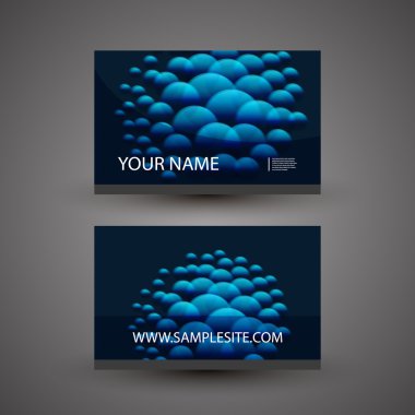 Kartvizit şablonuna soyut yuvar desen arka plan