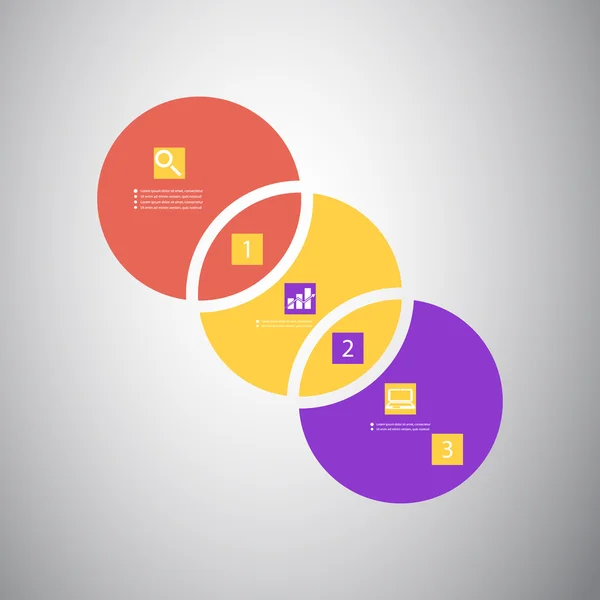 Circular Infographic Design — Stock Vector