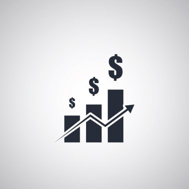 Başarı - illüstrasyon dolar işareti tasarım