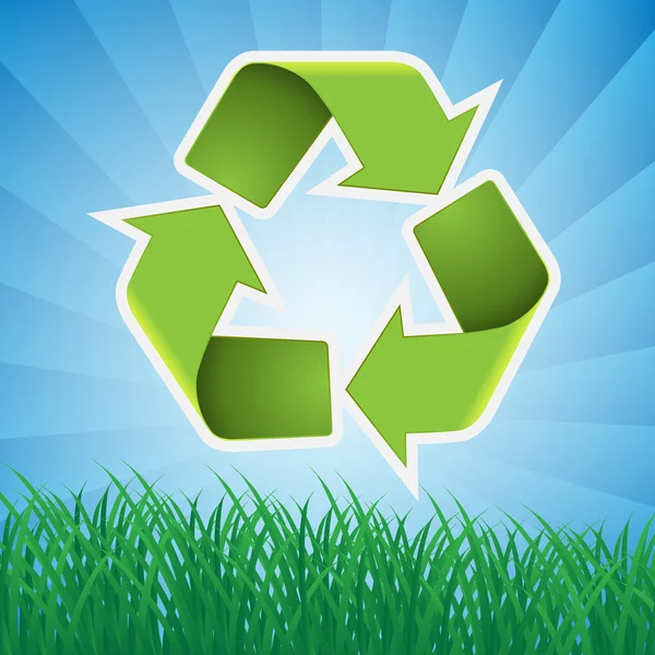 Ανακύκλωσης σύμβολο φόντο — Διανυσματικό Αρχείο