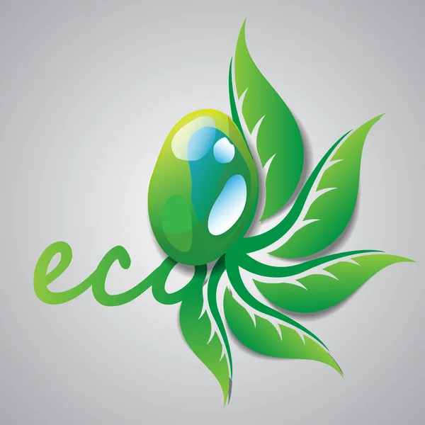 Illustration de concept écologique — Image vectorielle