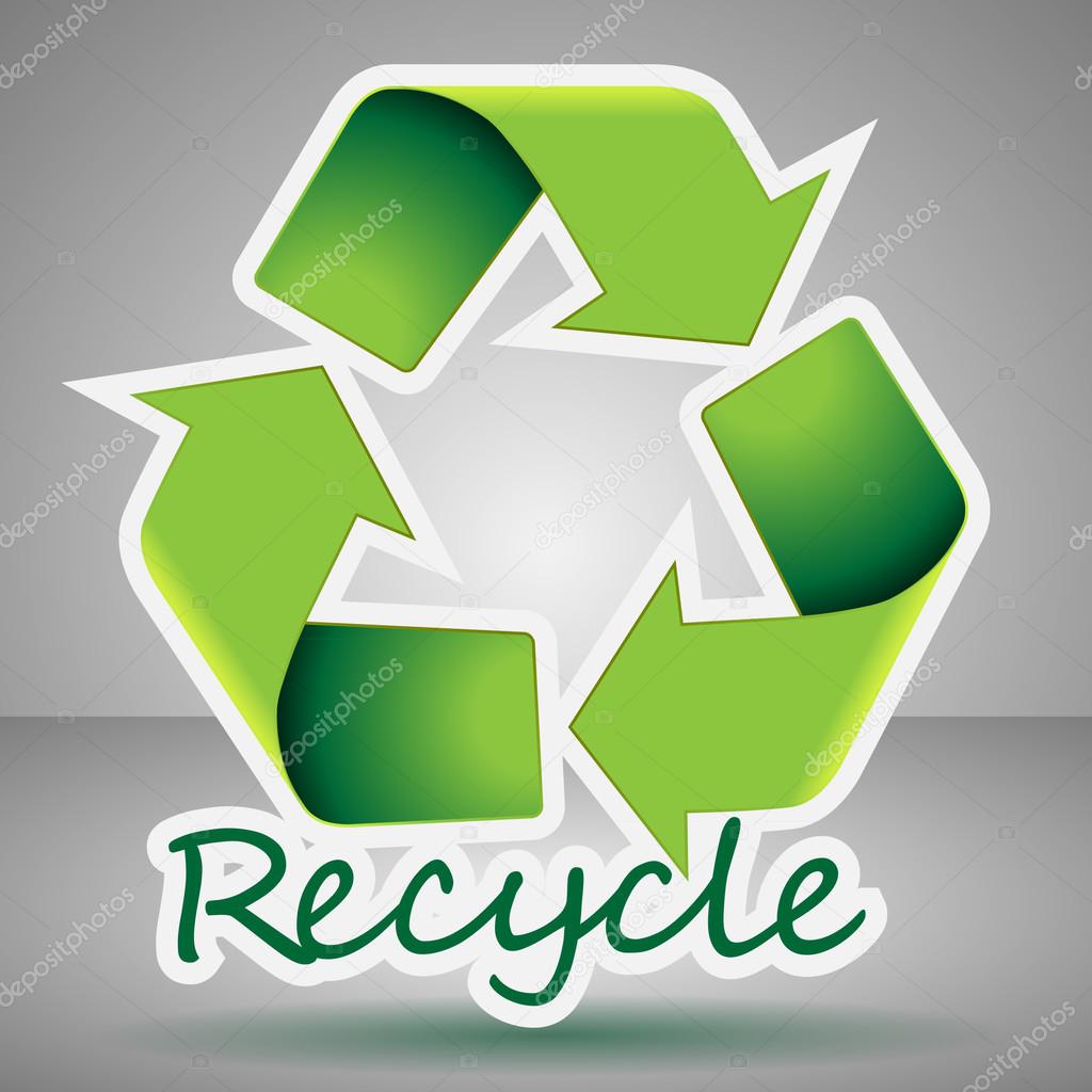 3D Recycling Symbol Icon