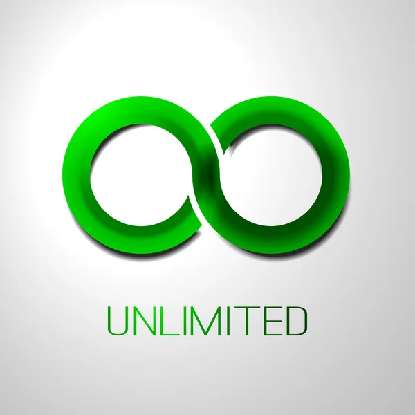 Unlimited Symbol Icon Design — Stock Vector