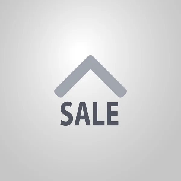Nieruchomości ikona designu - Dom/mieszkanie sprzedaż symbol płaski — Wektor stockowy
