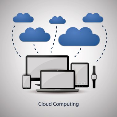 Konsept tasarımı mobil cihazlar için Cloud Connected ile bulut