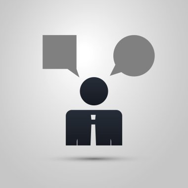 Gerçek lider - iş adamı simgesi