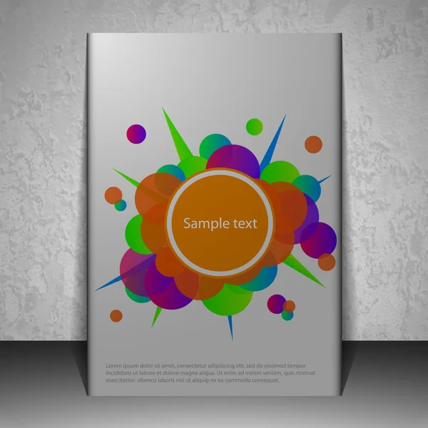 Volantino o copertina Design — Vettoriale Stock