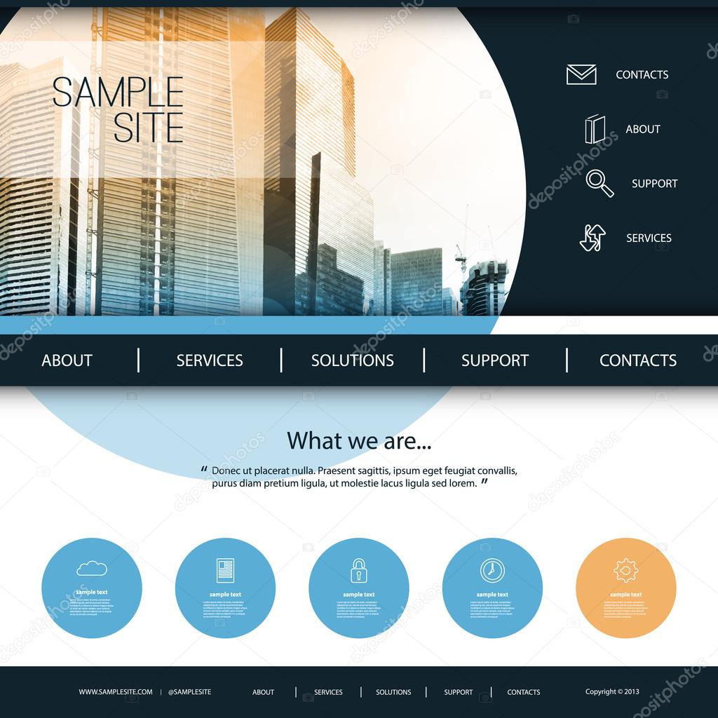 Website Design for Your Business with Skyscraper Background
